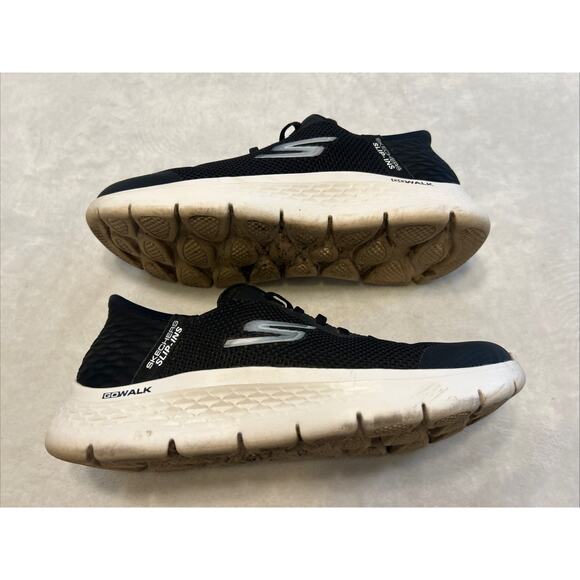 Skechers Women’s Shoes Size 8 Black GoWalk Slip Ins Memory Foam Comfort Running - Picture 6 of 9